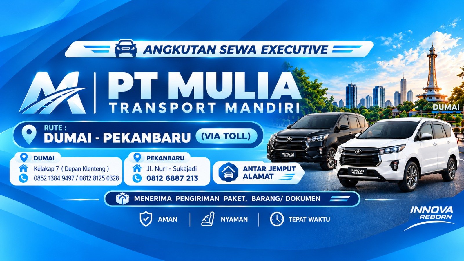 Kendaraan travel Mulia Transport Mandiri